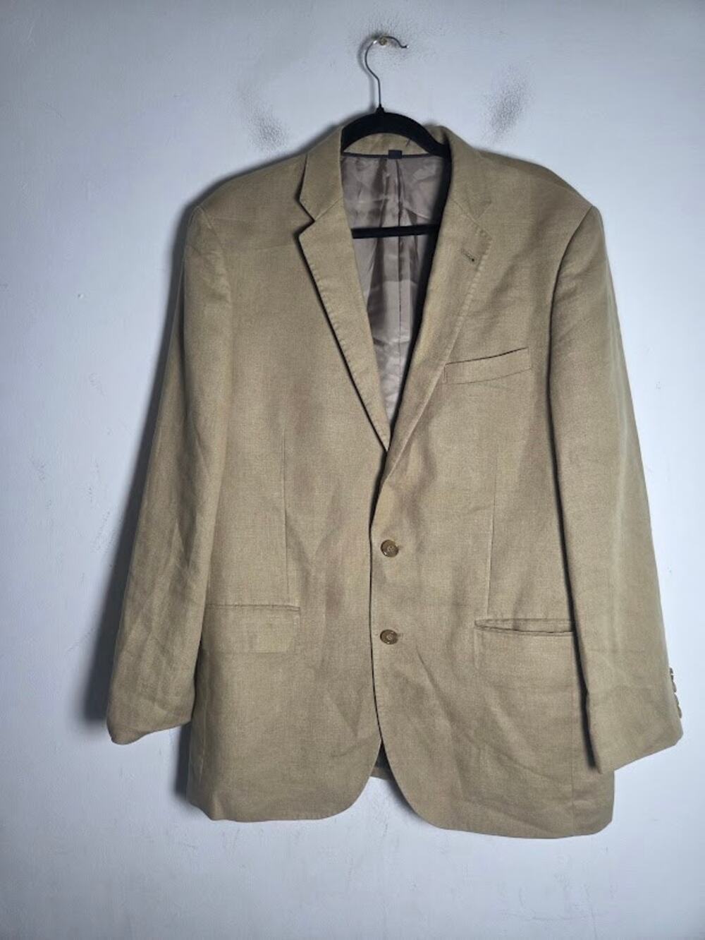 J.Crew Ludlow Baird McNutt Irish Linen Cream Single Breasted Sport size 41R